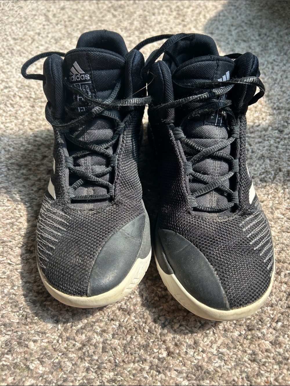adidas Black Basketball Shoes Youth 6, Women’s 7-7.5